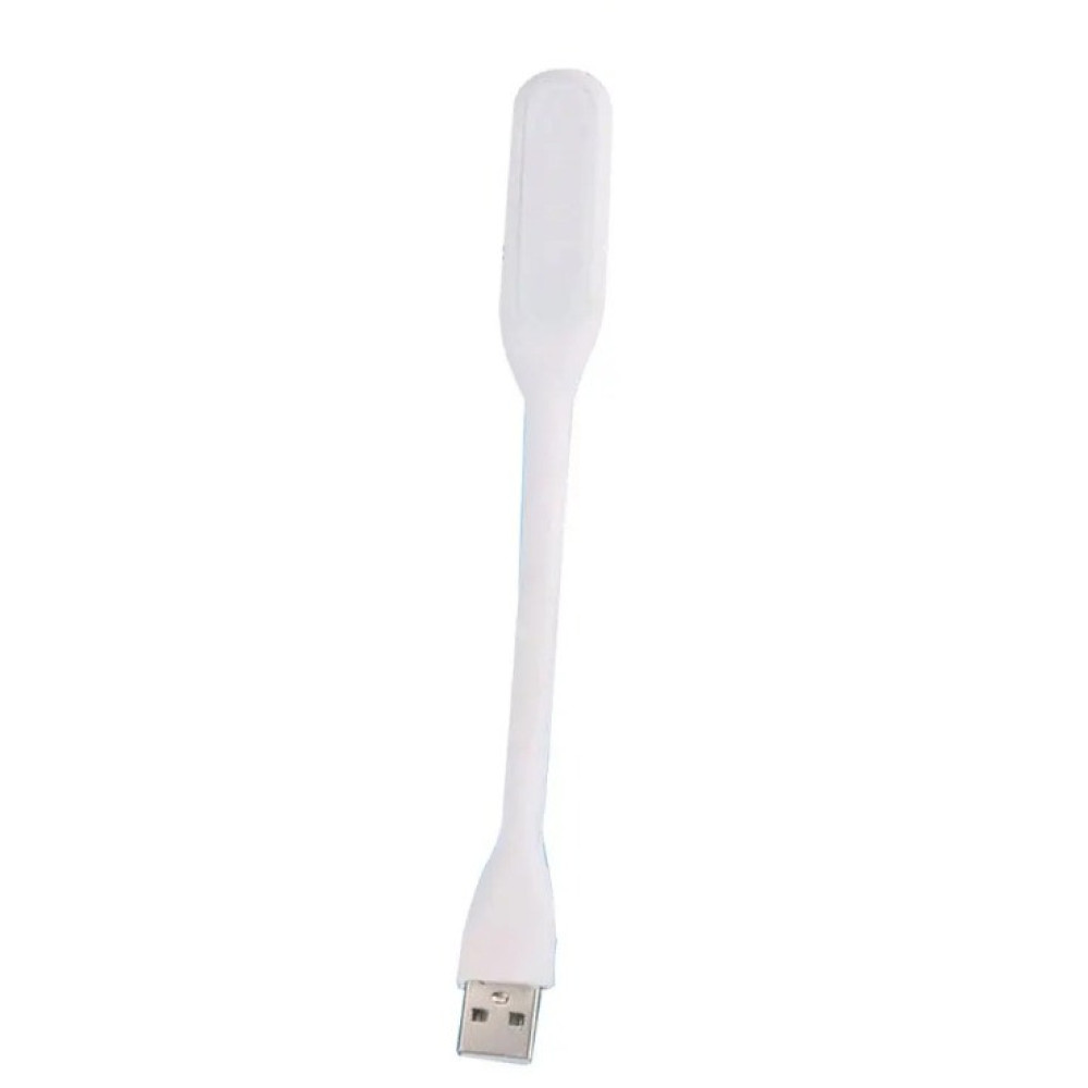 USB LED підсвітка-лампа для ноутбука, повербанка гнучка БІЛА