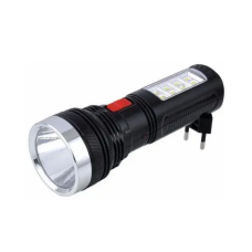 Ручний ліхтар ASK 227, Акумулятор, 1LED+8LED, Євро вилка, Блістер