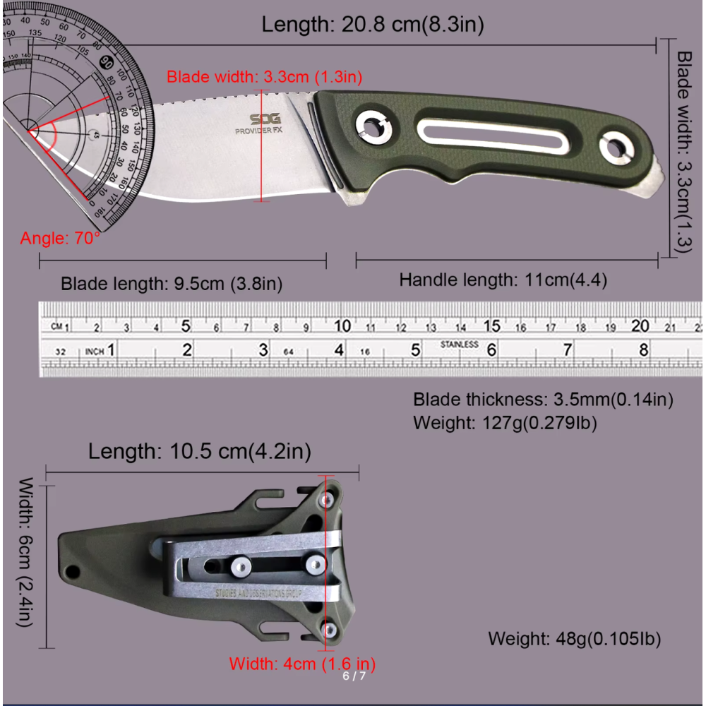 Ніж мисливський SOG DC53, 465 - Black