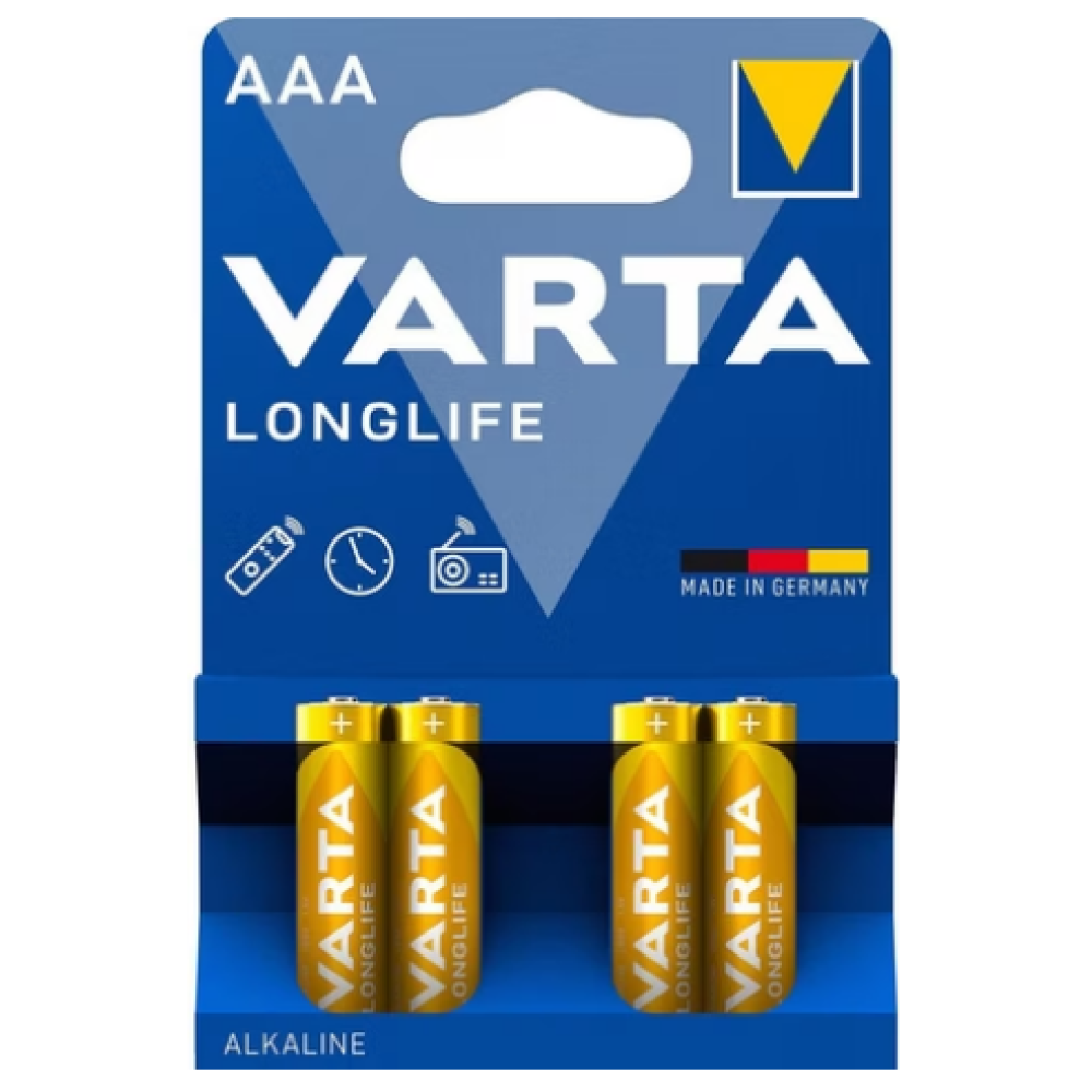 Батарейка Varta LR3/AAA Longlife Alkaline 4шт