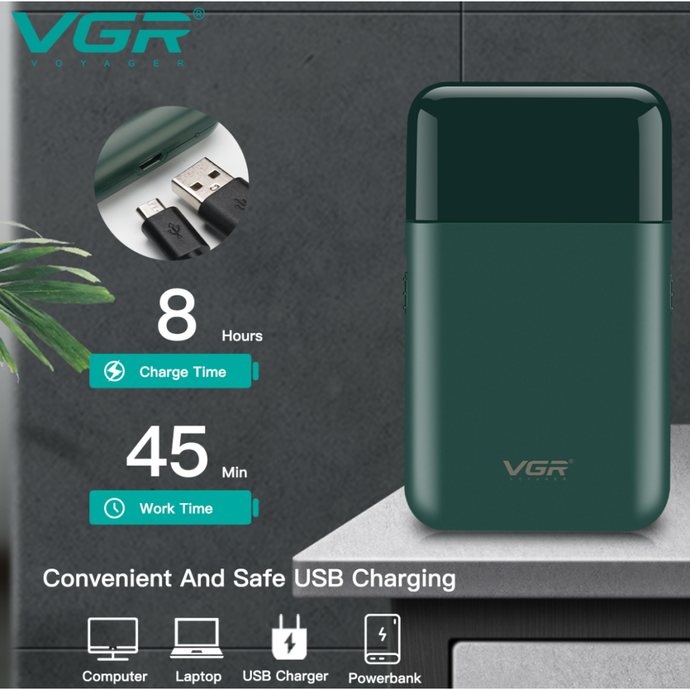 Електробритва VGR V-390 Green