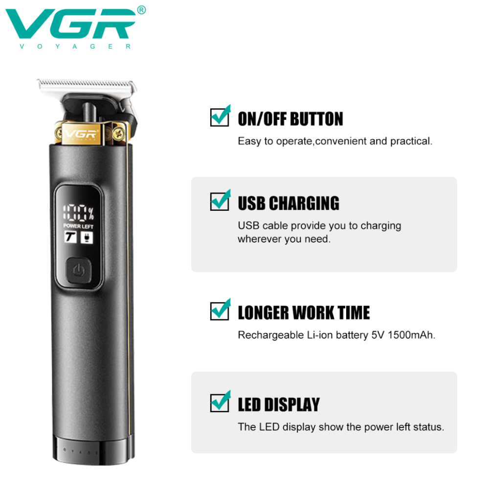 Триммер для бороди та вусів VGR V-985