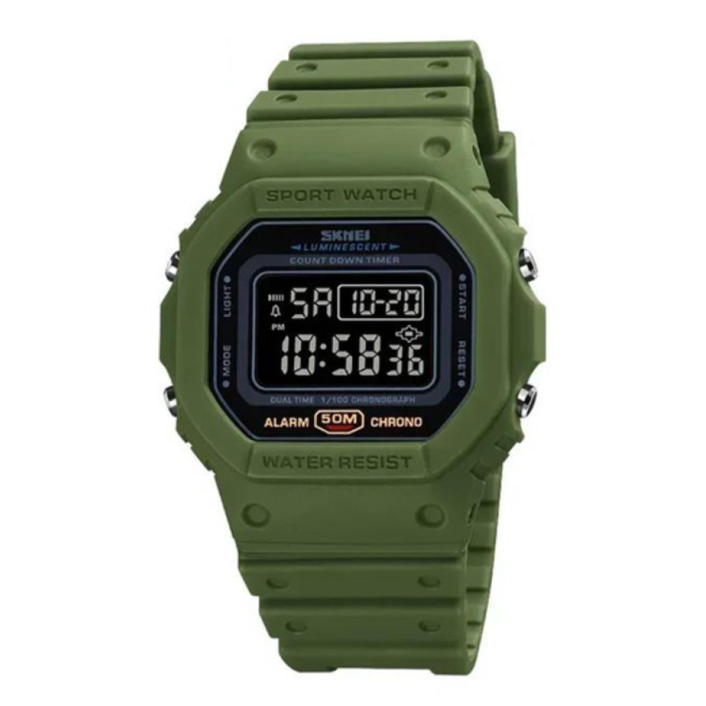 Годинники наручні SKMEI 1628AGBK, ARMY GREEN-BLACK, 10254