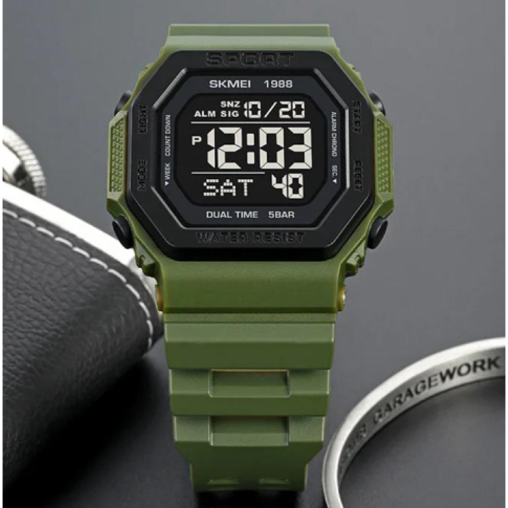 Годинники наручні SKMEI 1988AG, ARMY GREEN, 10281