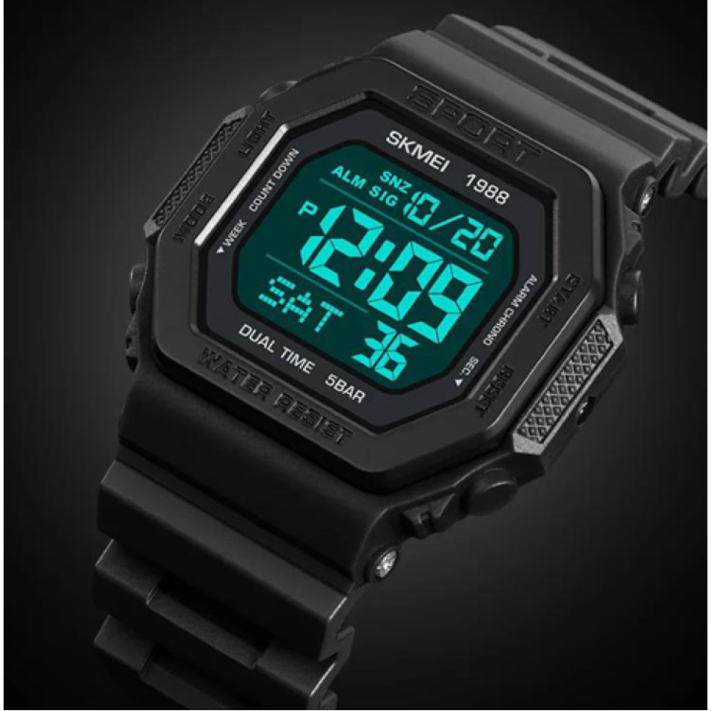 Годинники наручні SKMEI 1988BK, ЧОРНИЙ, 10282