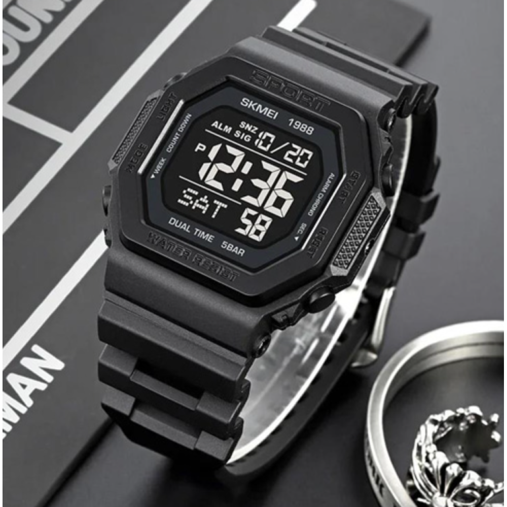 Годинники наручні SKMEI 1988BK, ЧОРНИЙ, 10282