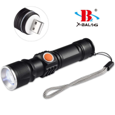 Ручний ліхтар X-Balog BL-515, Li-ion 18650, Zoom, ЗУ USB