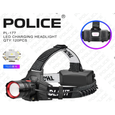Налобний ліхтар PL-177, TG LED, 2х18650, ЗУ Type-C