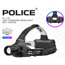 Налобний ліхтар PL-178, TG LED, 2х18650, ЗУ Type-C