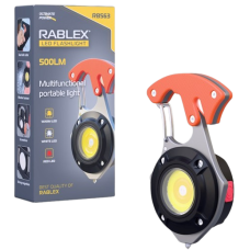 Ліхтар для кемпінгу Rablex RB563, Білий, Жовтий, Червоний, мультитул, Li-Ion акум., магніт, карабін