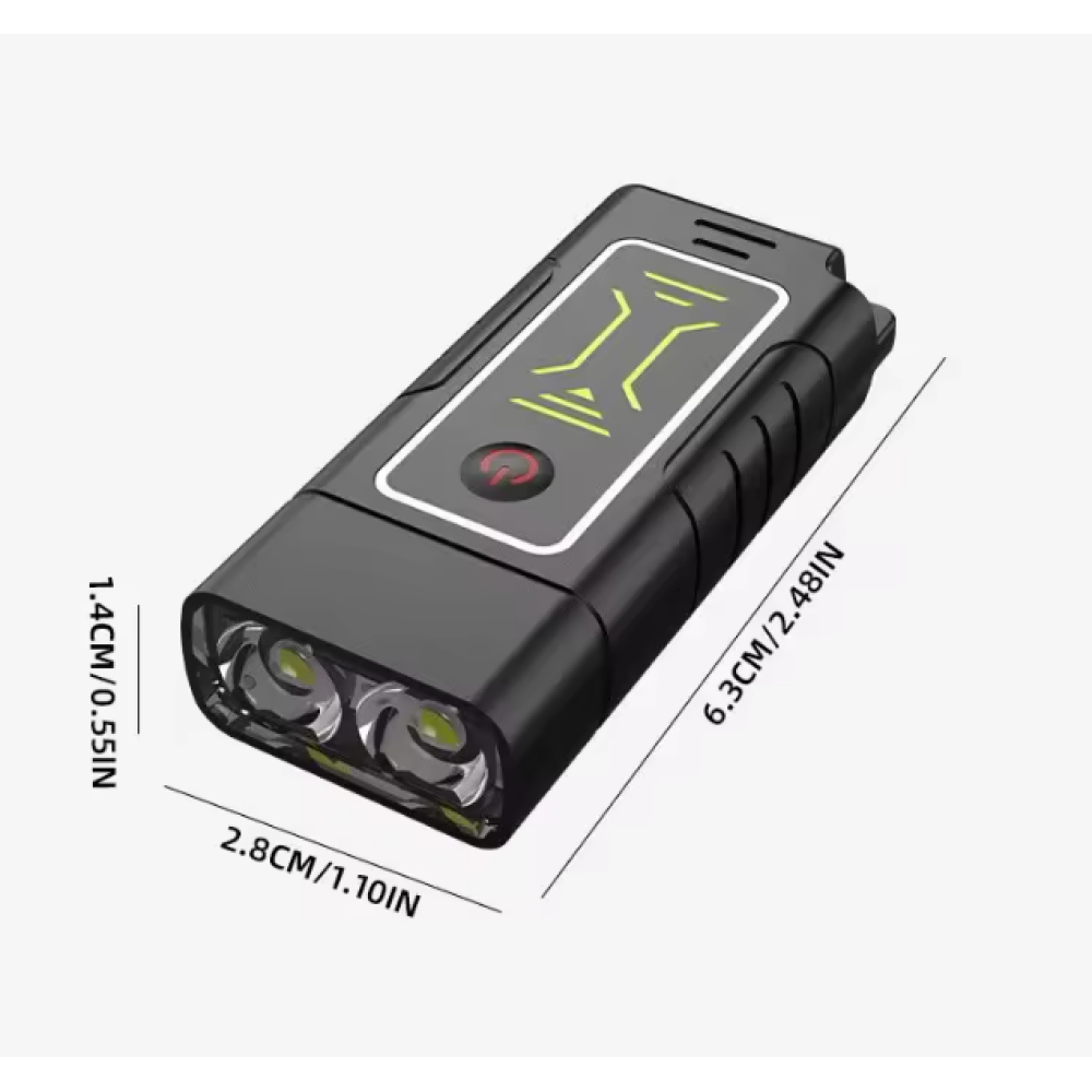 Ліхтарик брелок PL-279, YT-A99, акум., ЗУ Type-C