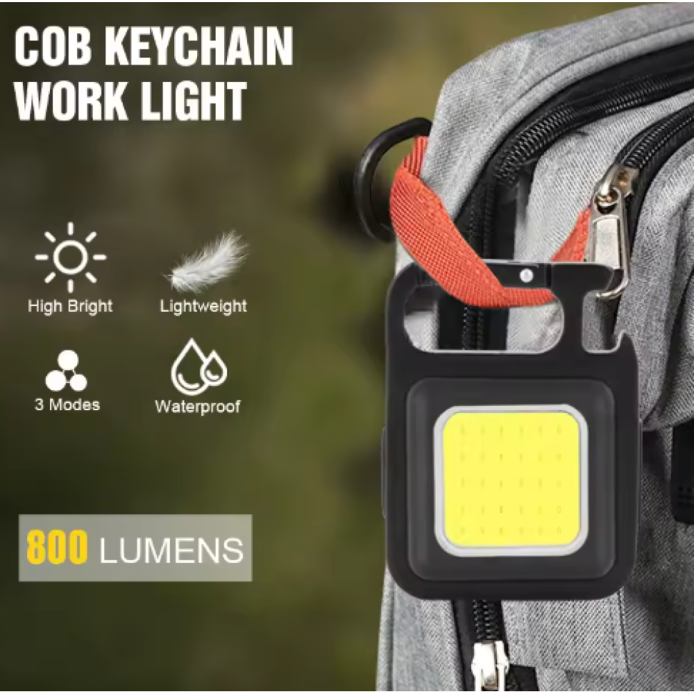 Ліхтар для кемпінгу W5100, type-c, магніт, карабін, металевий