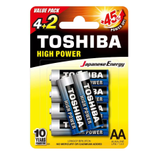 Акумулятор Toshiba LR6/AA/Алкаліновий Високої Потужності