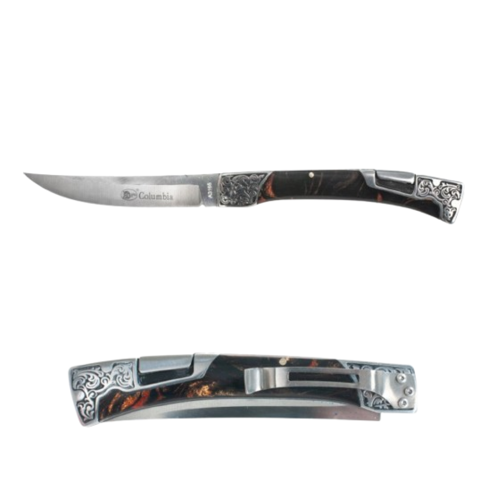 Ніж складний Columbia A3164 чорний 24 см