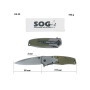 Ніж складаний SOG FA02, 3382