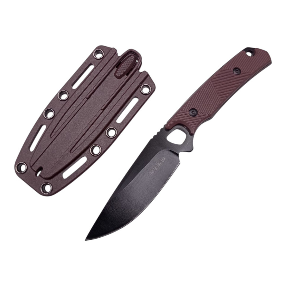 Ніж мисливський Kershaw Steppe, 699 Коричнево-чорний