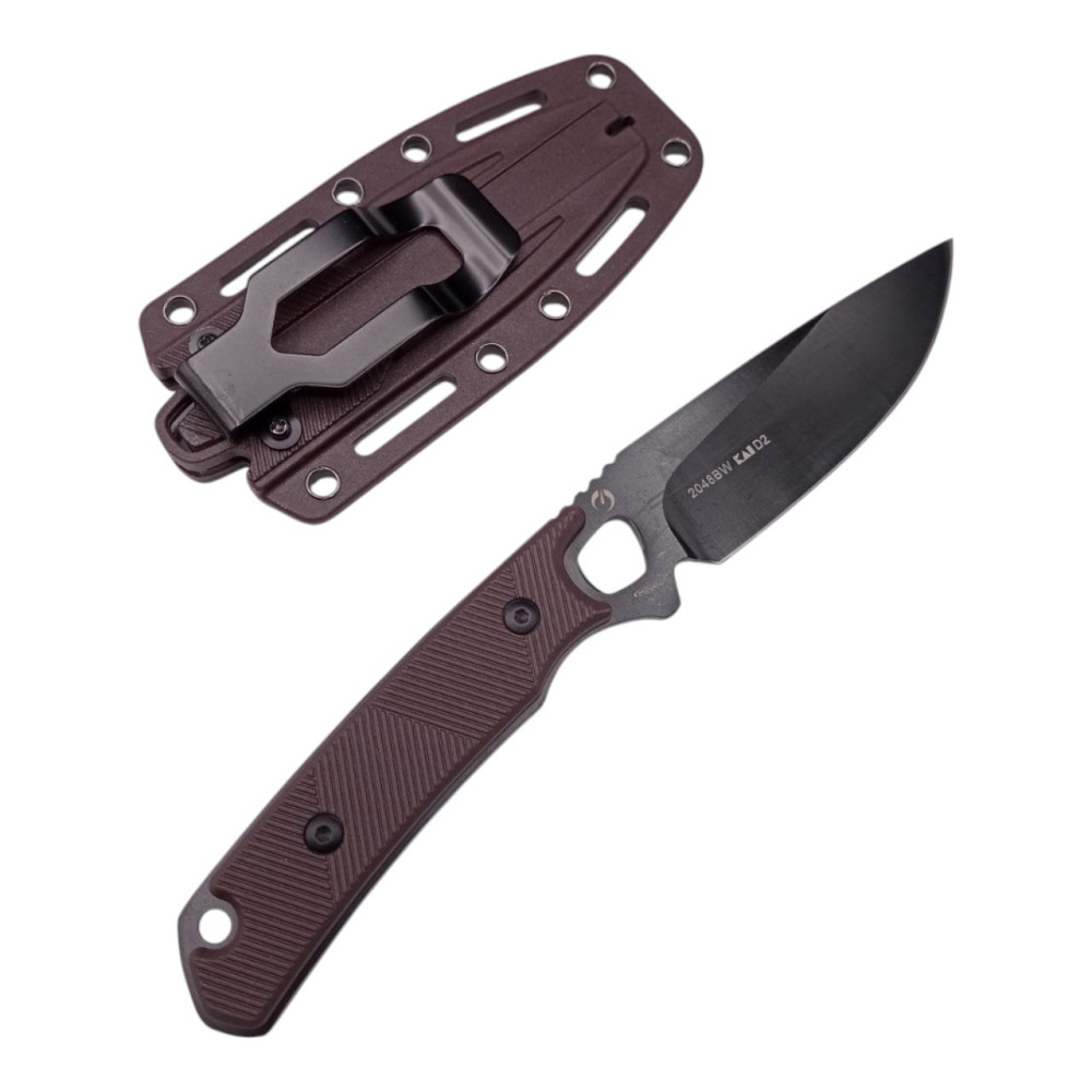 Ніж мисливський Kershaw Steppe, 699 Коричнево-чорний