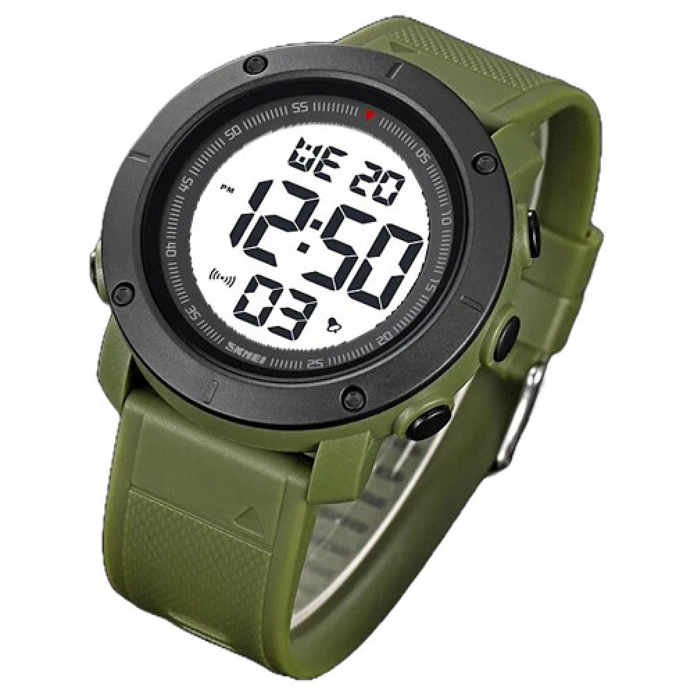 Годинники наручні SKMEI 2122AGWT, ARMY GREEN-WHITE, 9787