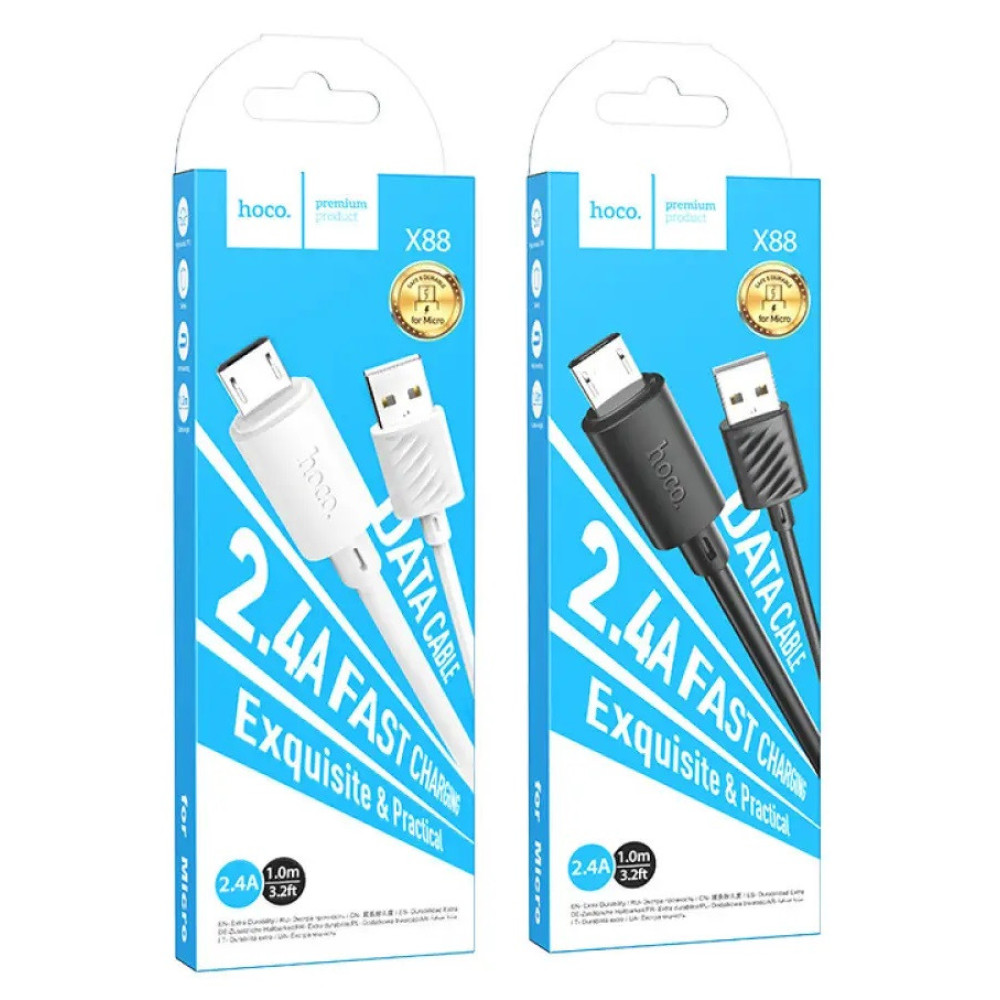 Кабель USB HOCO X88 MicroUSB