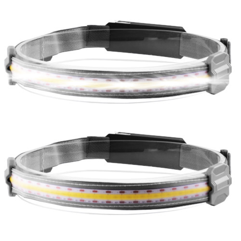 Налобний ліхтар Stripe Ultra bright YD-33, 37SMD Білий+3SMD Червоний, ЗУ micro USB, акум