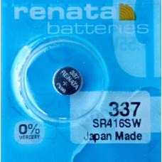 Батарейки-таблетки Renata 337 / SR416 / 10 шт. на блістері