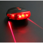 Велосипедний задній фонарик мигалка на батарейках BL-118 BIKE LIGHT+LASER / 2064