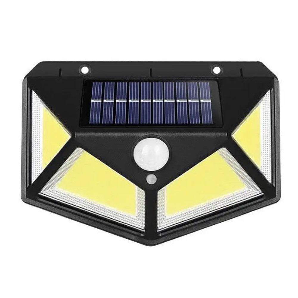 Настінний ліхтар з сонячною панеллю, датчик руху BK-100B COB + solar / 7317 / WD430