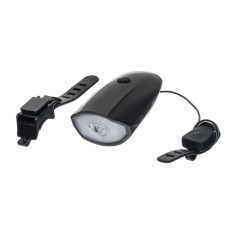 Велосипедна фара велофонарь з велозвонком (сигнал) / microUSB / 7588-B