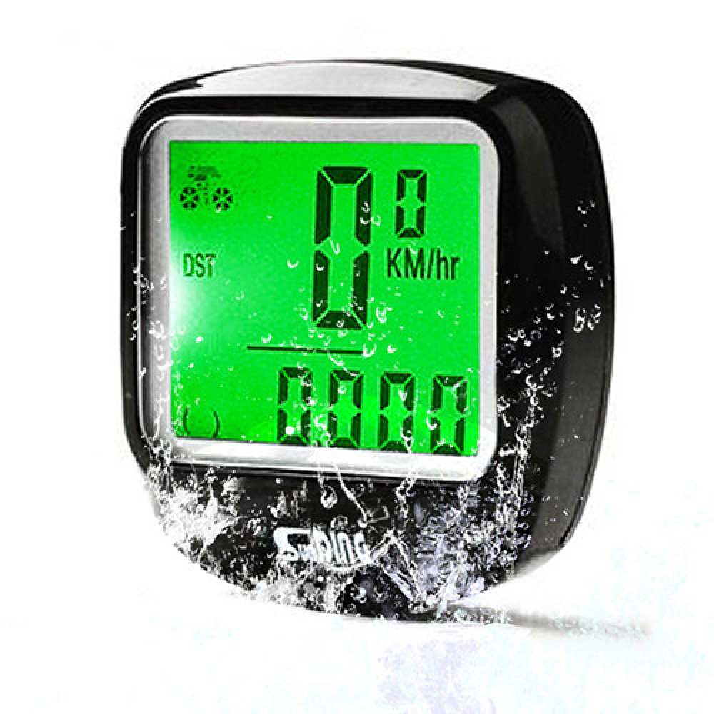Велокомп'ютер SD-568 з підсвіткою екрану, waterproof, 23 функції (блістер)