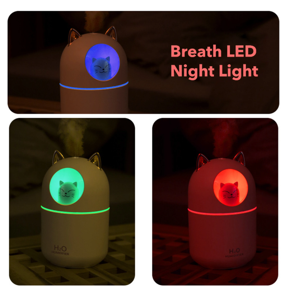 Зволожувач повітря H2O Humidifier USB з мишкою на 300 мл / 8023