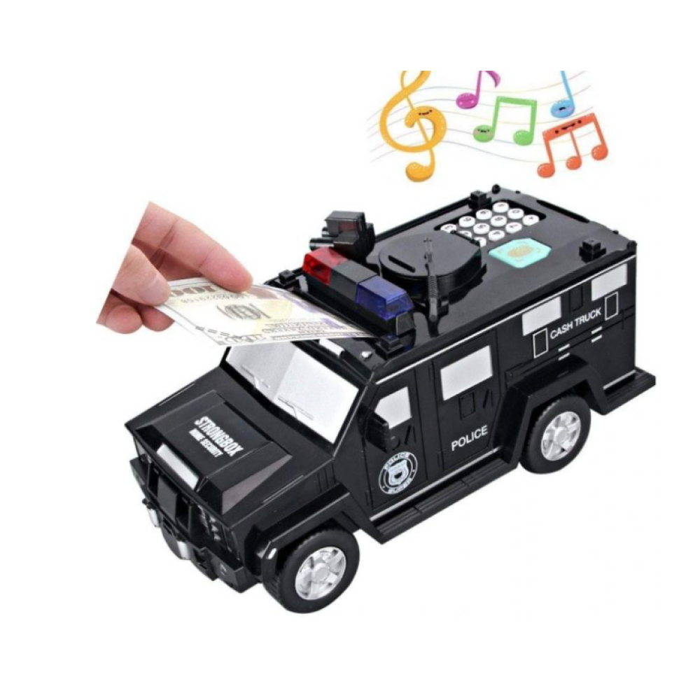 Дитяча копілка сейф машина поліцейська Hummer Cach Truck / 6688-19