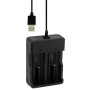 Зарядний пристрій для акумуляторів 2x18650 / від USB / Li-ion Charger MS-5D82A