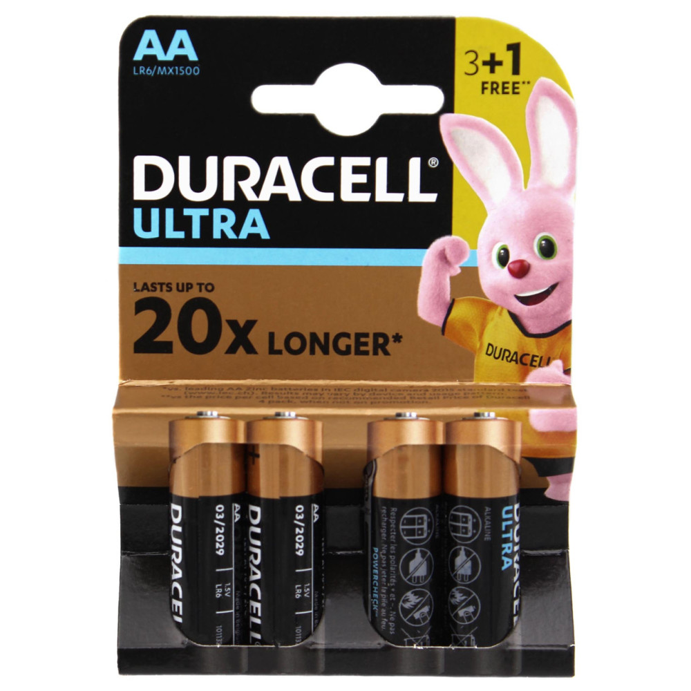 Батарейка Duracell Ultra LR6/AA блістер - 4 шт.