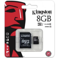 Карта пам'яті micro SDHC Kingston (UHS-1) 8GB клас 10 (з адаптером) (Гарантія 3 роки)