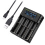 Зарядний пристрій Rablex RB405 4x18650 та ін. / від USB / Зарядний пристрій Rablex RB405 4x18650 та ін. / від USB /
