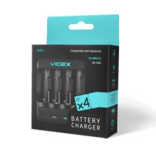 Зарядний пристрій 4x18650 / від USB / Videx N401