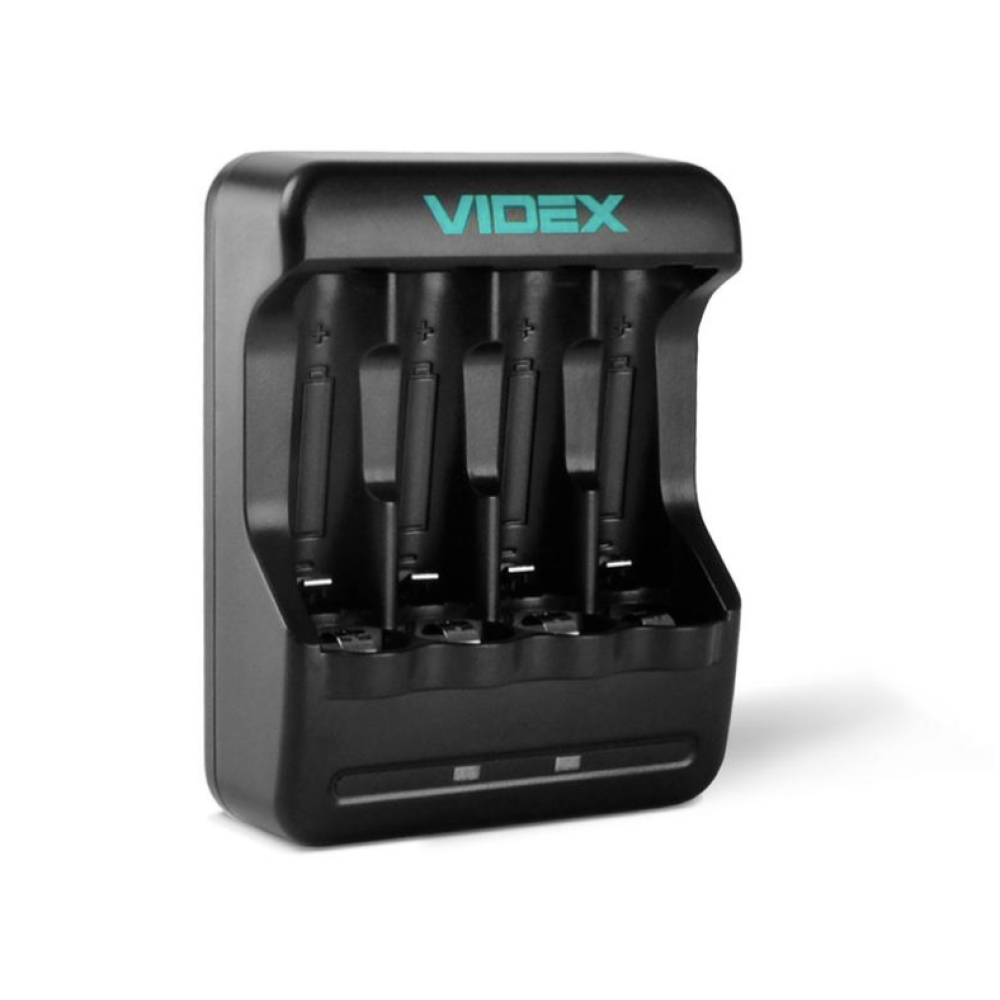 Зарядний пристрій 4x18650 / від USB / Videx N401