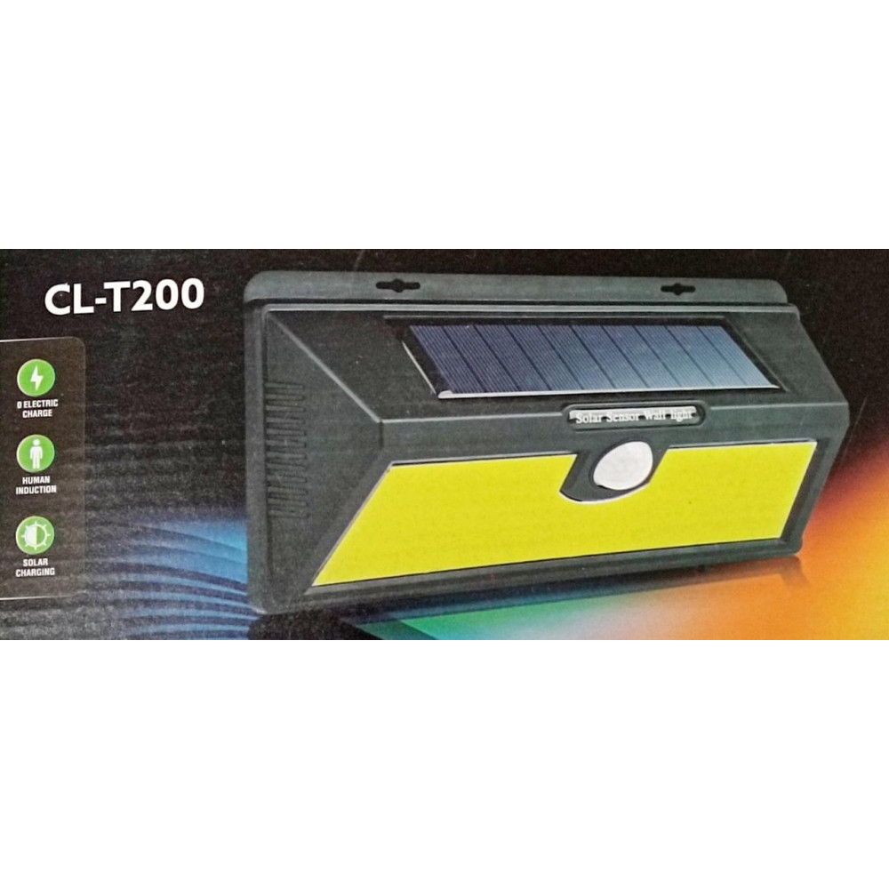 Настінний ліхтар з сонячною панеллю / датчик - руху - освітлення CL-T200 + solar / WD446