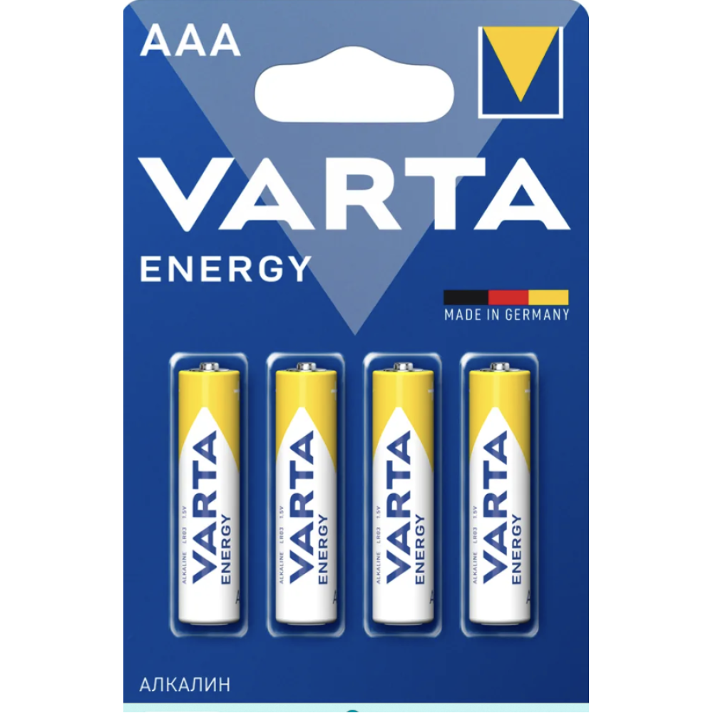 Батарейка Varta LR3/AAA Energy 4 шт/ Алкалінова