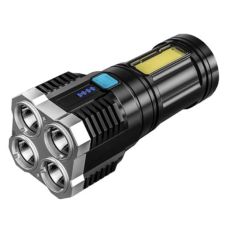 Ручний ліхтар X509, S03-4LED+COB, Li-Ion акум, ЗУ micro USB