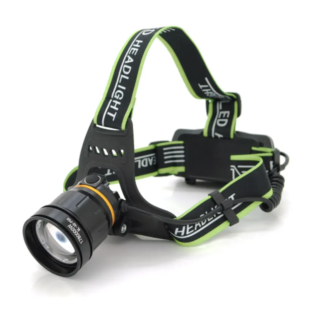 Налобний ліхтар Bailong BL-A8-P50, 2x18650, зум, ЗУ microUSB