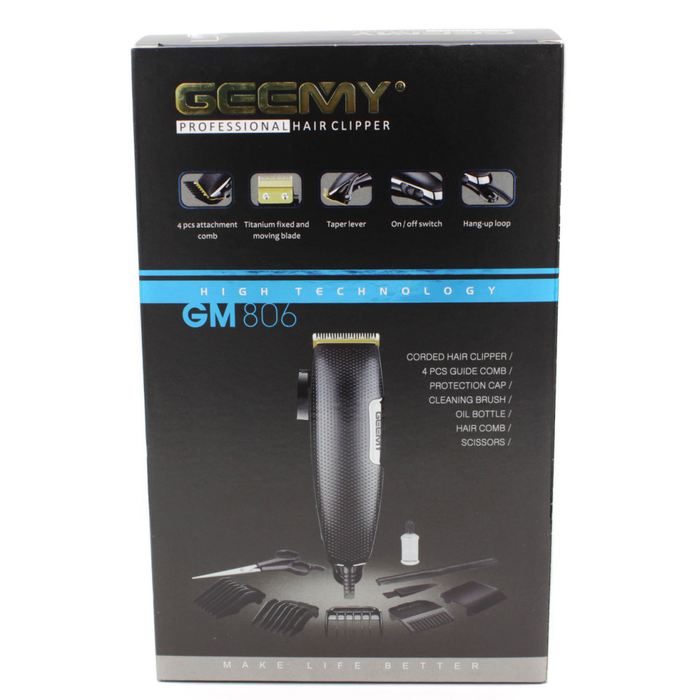 Професійна машинка для стрижки волосся Geemy GM-806 9W