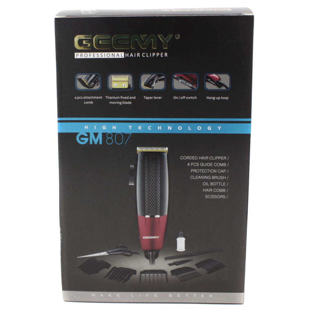 Професійна машинка для стрижки волосся Geemy GM-807 9W