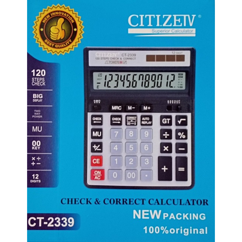Калькулятор CITIZEIV CT-2339