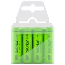 Акумулятор GP ReCyko2700 /R6 AA /Ni-MH 2600mAh 1.2V 1 шт. (в упаковці 4 шт), кейс
