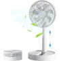 Настільний вентилятор складний USB міні-вентилятор Folding Fan з акум. (WX6505)