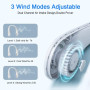 Вентилятор на шию Hands-free USB міні-вентилятор X9 з акумулятором (WX6504) різні кольори