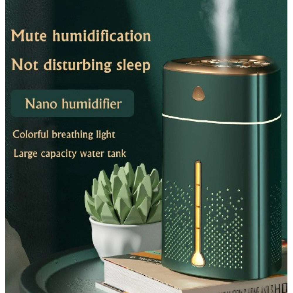 Увлажнювач повітря ультразвуковий і нічник Heavy Fog Humidifier, 1000 мл, USB/ 8496