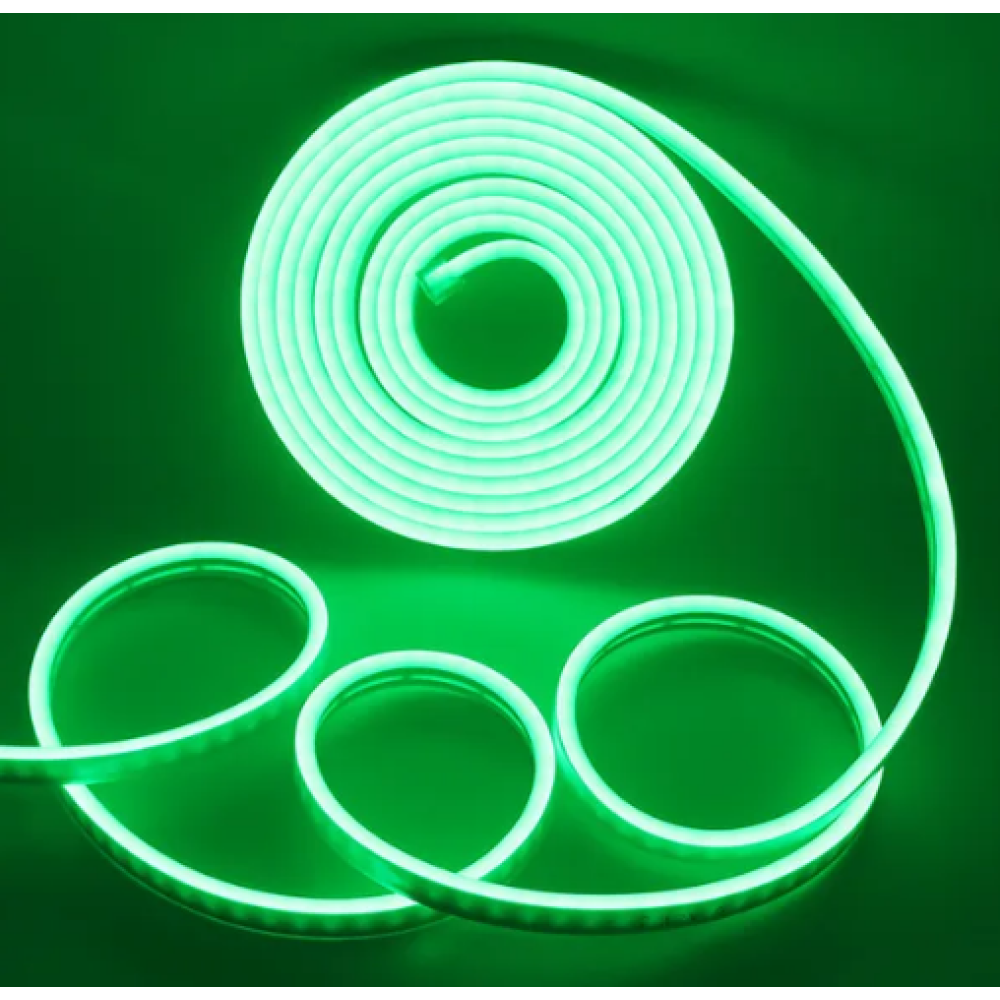 Силіконова LED NEON стрічка Зелена 5 м 12V-220V /0764