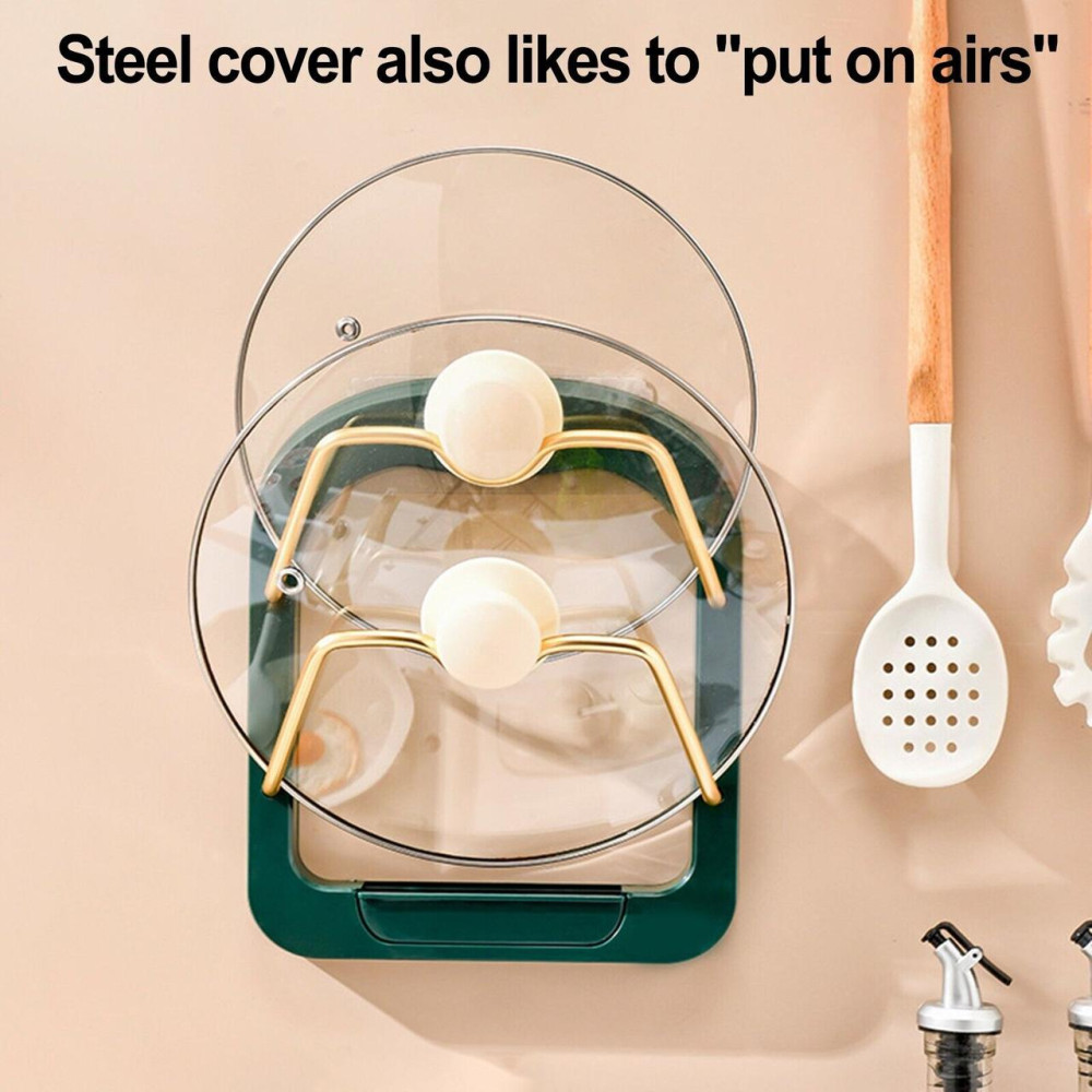 Підставка під кришки каструль на стіну Kitchen pot cover rack 8649